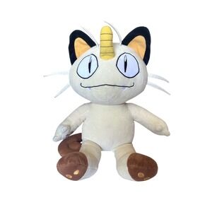Build-A-Bear Workshop Pokemon MEOWTH 18" Stuffed Plush Pokemon Collector Edition